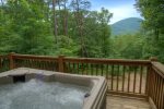 You can`t beat these great Yonah views from this brand new hot tub